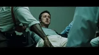 Man on bed with gun pointed — Fight Club