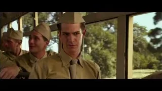 military men on bus — Hacksaw Ridge