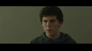 Close-up of young man's serious face — The Social Network