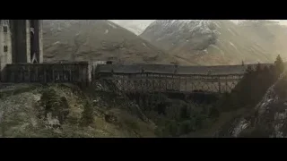 Large stone bridge in snowy mountains — Harry Potter and the Goblet of Fire
