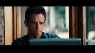 man at laptop with window view — The Secret Life of Walter Mitty