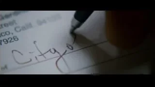 handwritten note on paper with pen — The Persuit of Happyness