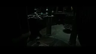 Dimly lit room with circular staircase — Harry Potter and the Deathly Hallows 2