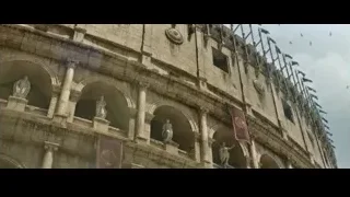 old building with arches and statues — Gladiator 2