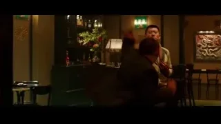 two men fighting at a dimly lit bar — Bruce Lee: Birth of The Dragon