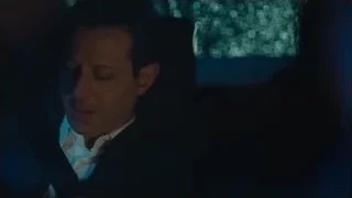 Man in car on city street at night — Succession