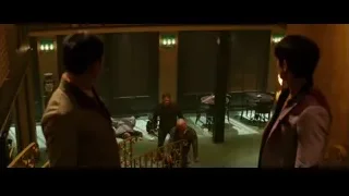 men on staircase with man lying on floor — Bruce Lee: Birth of The Dragon