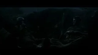 Man's face covered in blood — Hacksaw Ridge