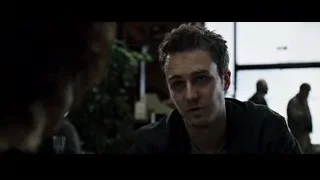 man in black jacket serious expression — Fight Club