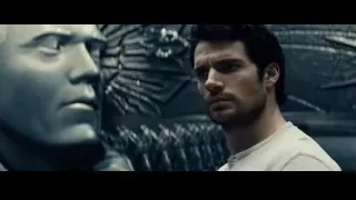 man with beard futuristic background — Superman: Man of Steel