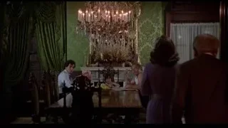 People in dining room with chandelier — Rocky III