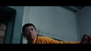 shirtless man on wooden platform — Bruce Lee: Birth of The Dragon