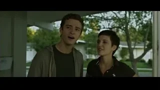 young man and woman on porch — The Social Network