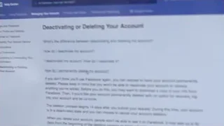 Document about deactivating or deleting account — Screened Out