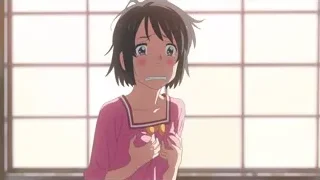 young girl with sad expression by window — Your Name