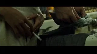Hands working on fabric with sewing machine — Fight Club