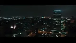 men in spaceship cockpit with city view — Furious Seven