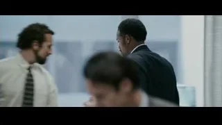 men in office looking out cityscape window — The Persuit of Happyness