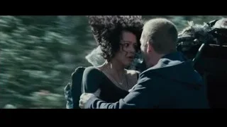 Man and woman smiling on bench — Furious Seven