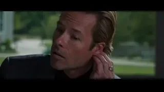 man with blonde hair eyes closed in thought — Iron Man 3