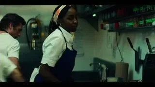 three people in a kitchen — The Bear