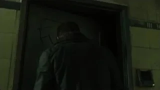 graffiti on dark door — Blade Runner 2049