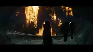 Planet with lightning in dark night sky — Superman: Man of Steel
