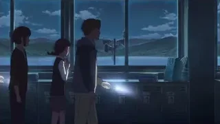 people looking at lake and mountains at night — Your Name