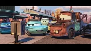 Cars characters at gas station — Cars 3