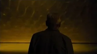 man silhouette at sunset — Blade Runner 2049