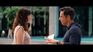 man and woman talking by a pool — The Secret Life of Walter Mitty