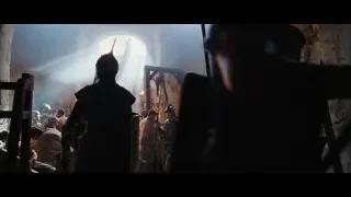 people in medieval armor in alleyway — Gladiator