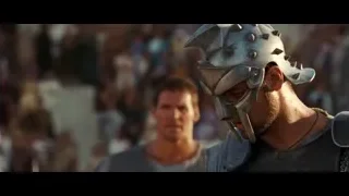 Man in spiked helmet and armor — Gladiator
