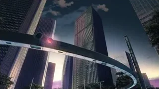 cityscape with bridge and traffic light — Your Name