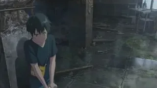 Young boy in abandoned room — Weathering with You