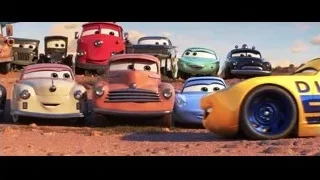 Cars characters on rocky terrain — Cars 3