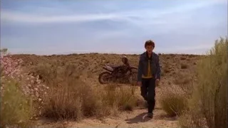 young boy with dirt bike in desert — Breaking Bad