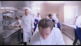chefs working in commercial kitchen — The Bear