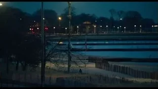 Night scene of park with lake — The Bear