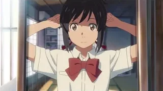 young girl with sad expression by window — Your Name