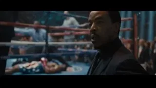 Woman speaking passionately in boxing ring — Creed 2