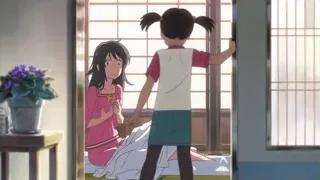 two young girls looking out window — Your Name