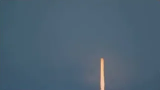 rocket taking off into blue sky — Elon Musk: Return to Space