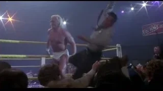 wrestlers fighting in a wrestling ring — Rocky III