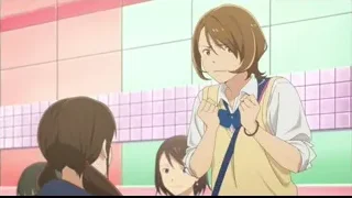Girls in uniform at tiled wall — I Want To Eat Your Pancreas