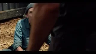 young man in zoo enclosure — Jurassic World