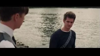 two young men by rocky shoreline — The Amazing Spider Man 2