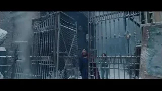 couple walking on snowy street — Doctor Strange 2