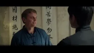 two men in serious conversation Chinese room — Bruce Lee: Birth of The Dragon