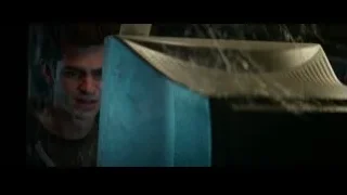 young man peeking from blue box — The Amazing Spider Man 2
